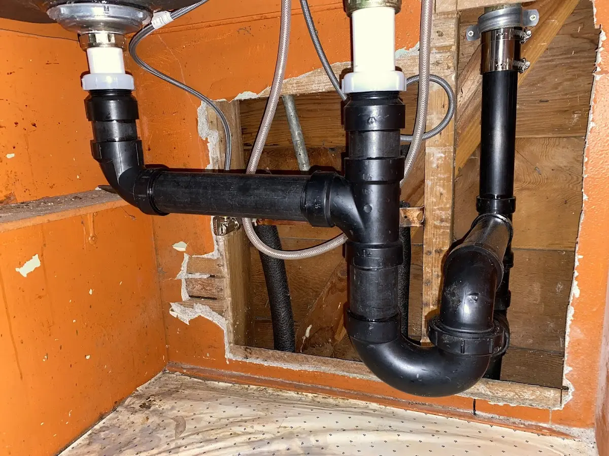 Professional Repiping Services equipment and tools on the job in Newfane